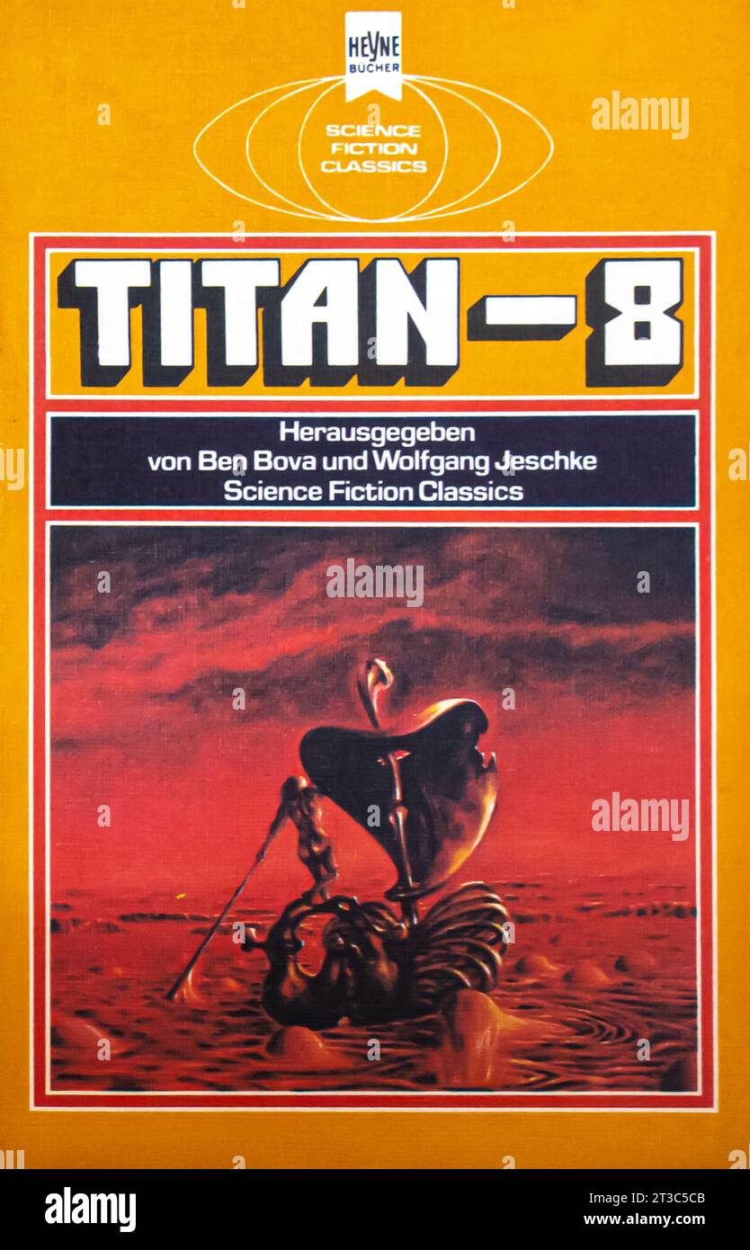 Titan 8. Klassische Science Fiction-Erzählungen versione cartacea 1981. Heyne Verlag Foto Stock