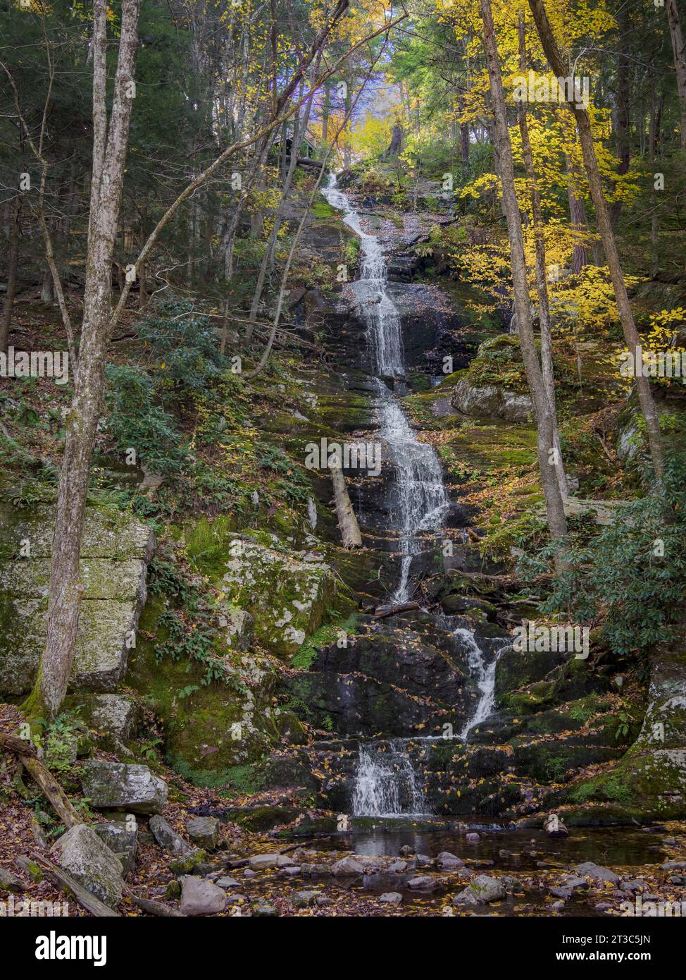 Buttermilk Falls, Delaware Water Gap National Recreation area, New Jersey, USA Foto Stock
