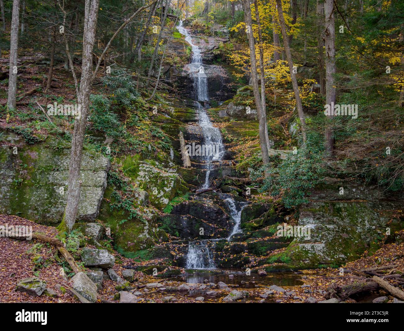 Buttermilk Falls, Delaware Water Gap National Recreation area, New Jersey, USA Foto Stock