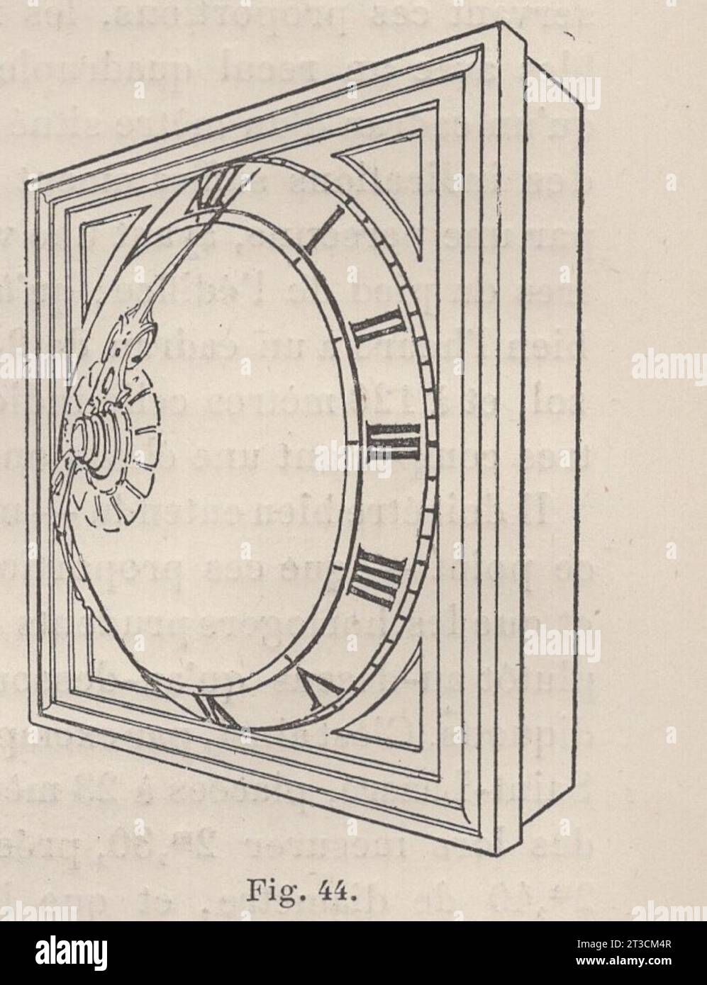 Les Arts de l'Ameublement : l'Horlogerie , Parigi , Librairie CH. Delagrave. /Antico libro francese del XIX secolo / Fig. Foto Stock