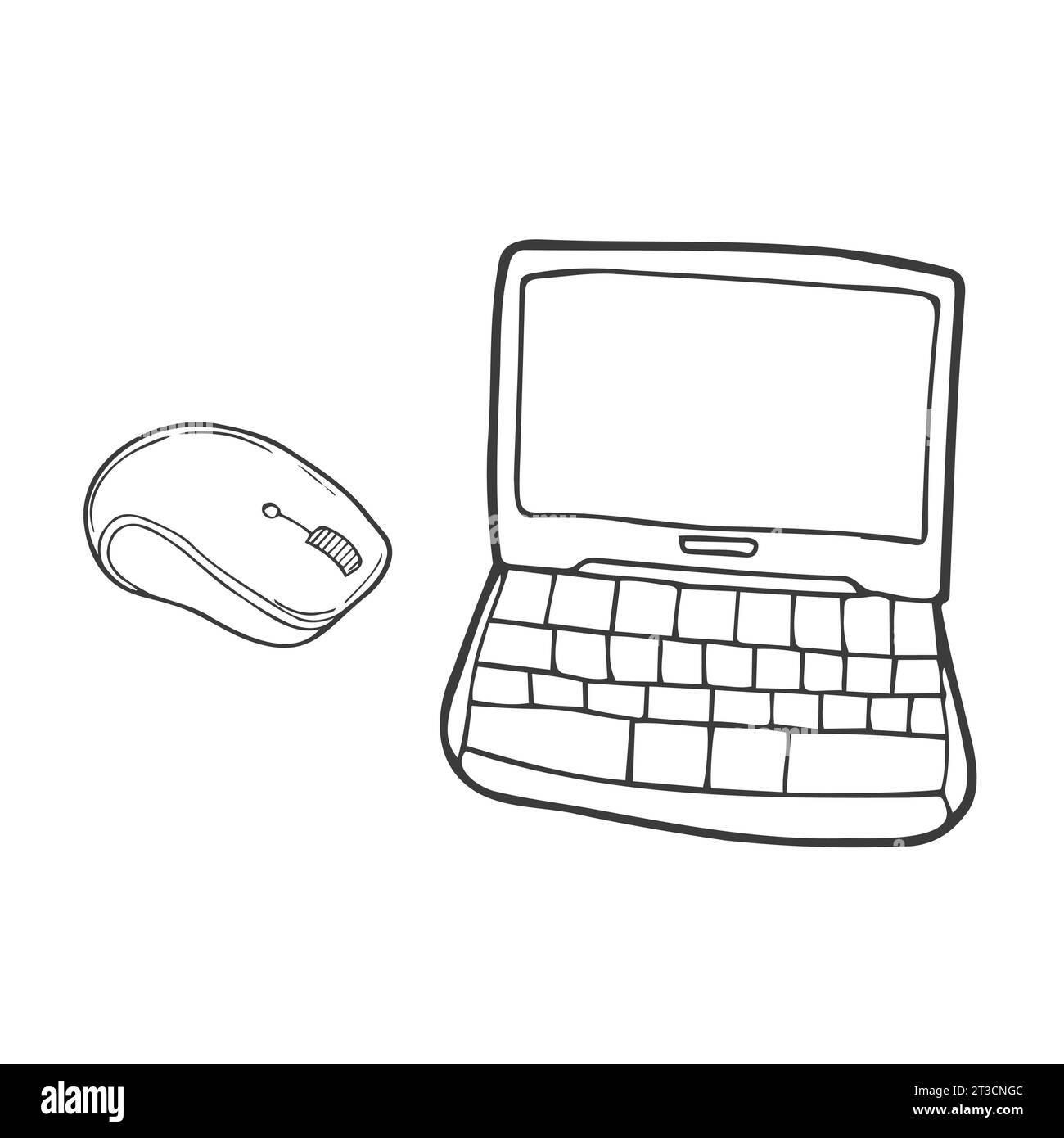 notebook colorato disegnato a mano. illustrazione carina di un notebook Illustrazione Vettoriale