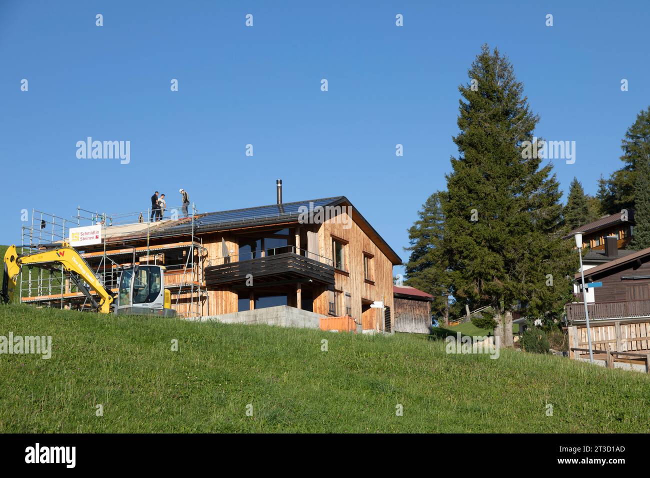 Villaggio di Stoos, Schwyz, Svizzera Foto Stock