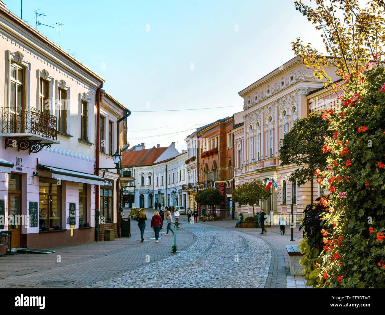La città di Tarnow non è solo la bellezza unica della città vecchia, che ha conservato le strade medievali, i capolavori architettonici del gotico, della Polonia. Foto Stock