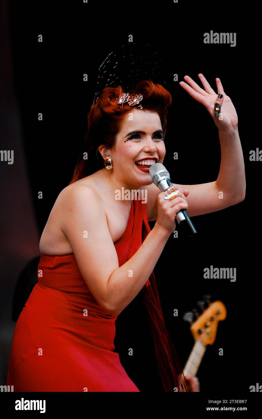 Paloma Faith, V2010, Hylands Park, Chelmsford, Essex, Regno Unito - 21 agosto 2010 Foto Stock