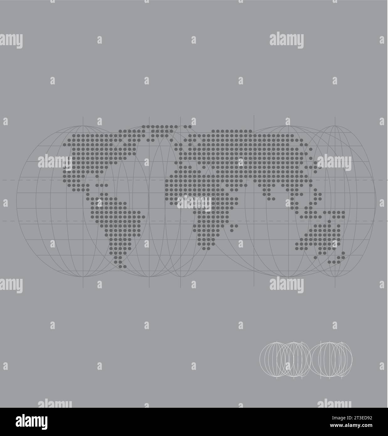 Immagine vettoriale gratuita Royalty High Tech della mappa del mondo Illustrazione Vettoriale