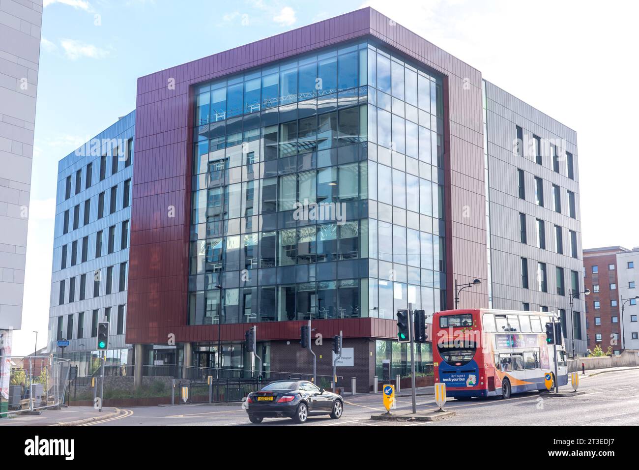 HM Passport Office, Peterborough, Quay House, Station Road, Peterborough, Cambridgeshire, Inghilterra, Regno Unito Foto Stock