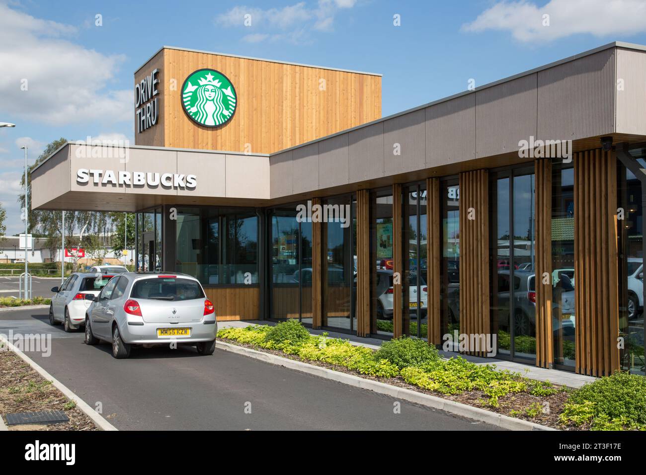Starbucks Drive-thru, Moorland Centre, Lincoln, LN6 7TN Foto Stock