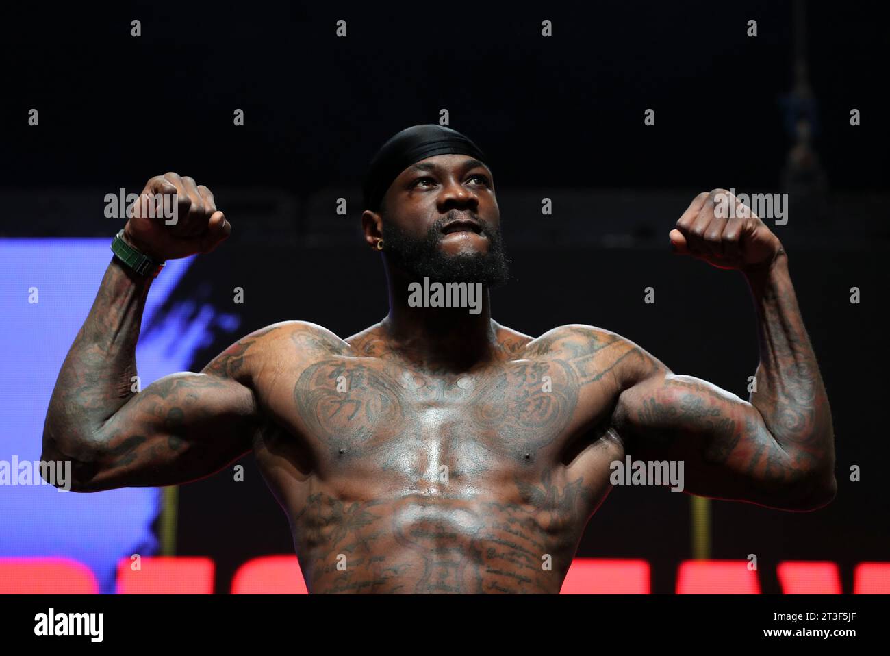 Foto del fascicolo datata 21-02-2020 di Deontay Wilder, che è pronta e disposta ad affrontare Anthony Joshua, insistendo che sarebbe un "disastro grave" se non si fossero mai scontrati. Data di emissione: Mercoledì 25 ottobre. Foto Stock