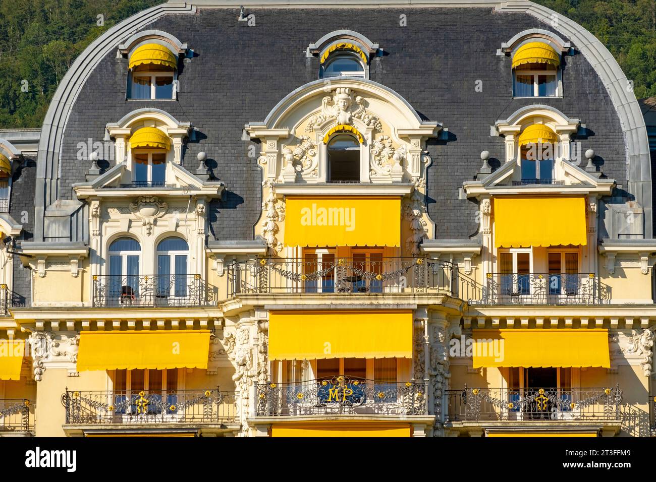 Svizzera, Canton Vaud, Montreux, Luxury Hotel Montreux Palace Foto Stock