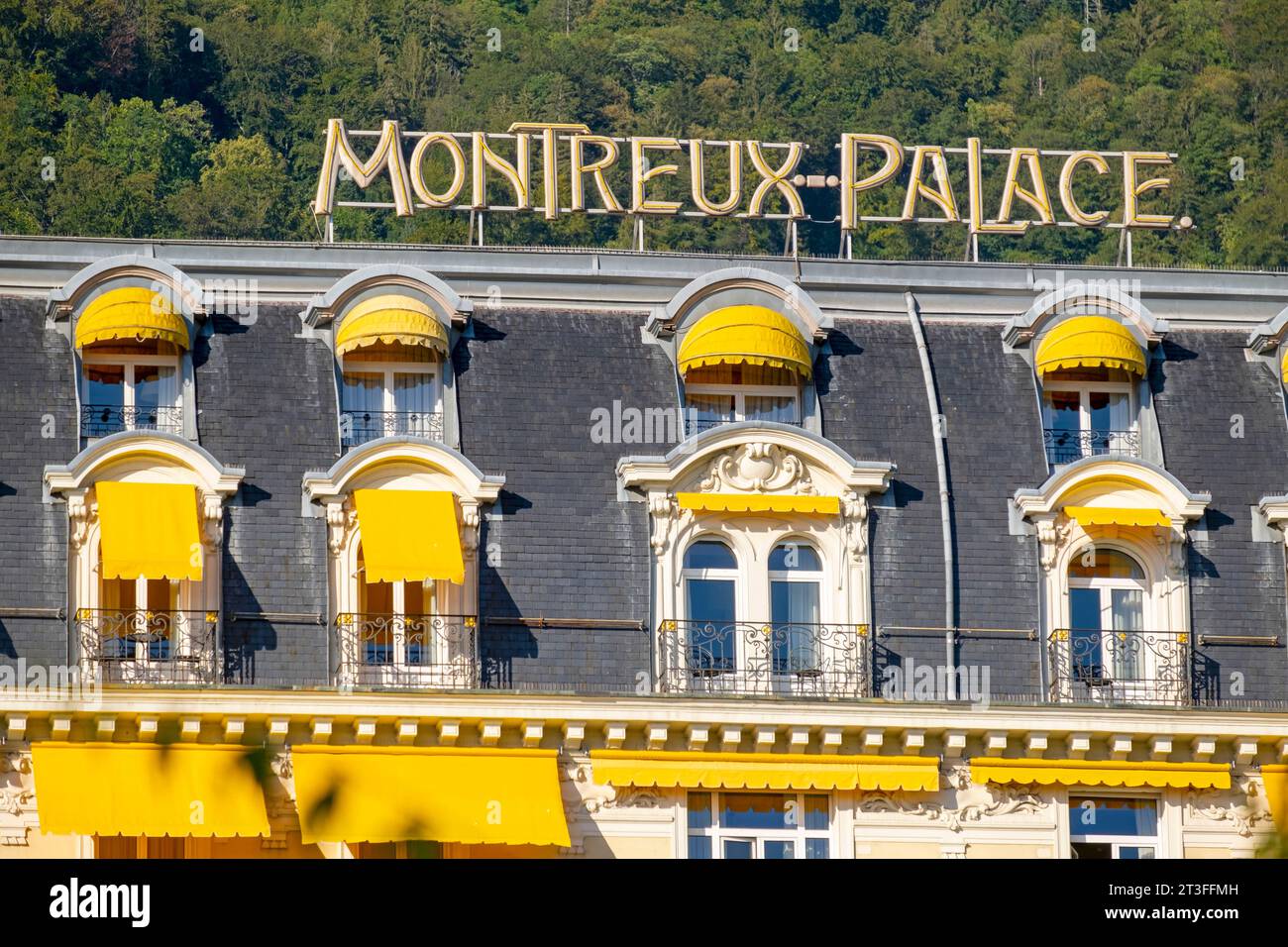 Svizzera, Canton Vaud, Montreux, Luxury Hotel Montreux Palace Foto Stock