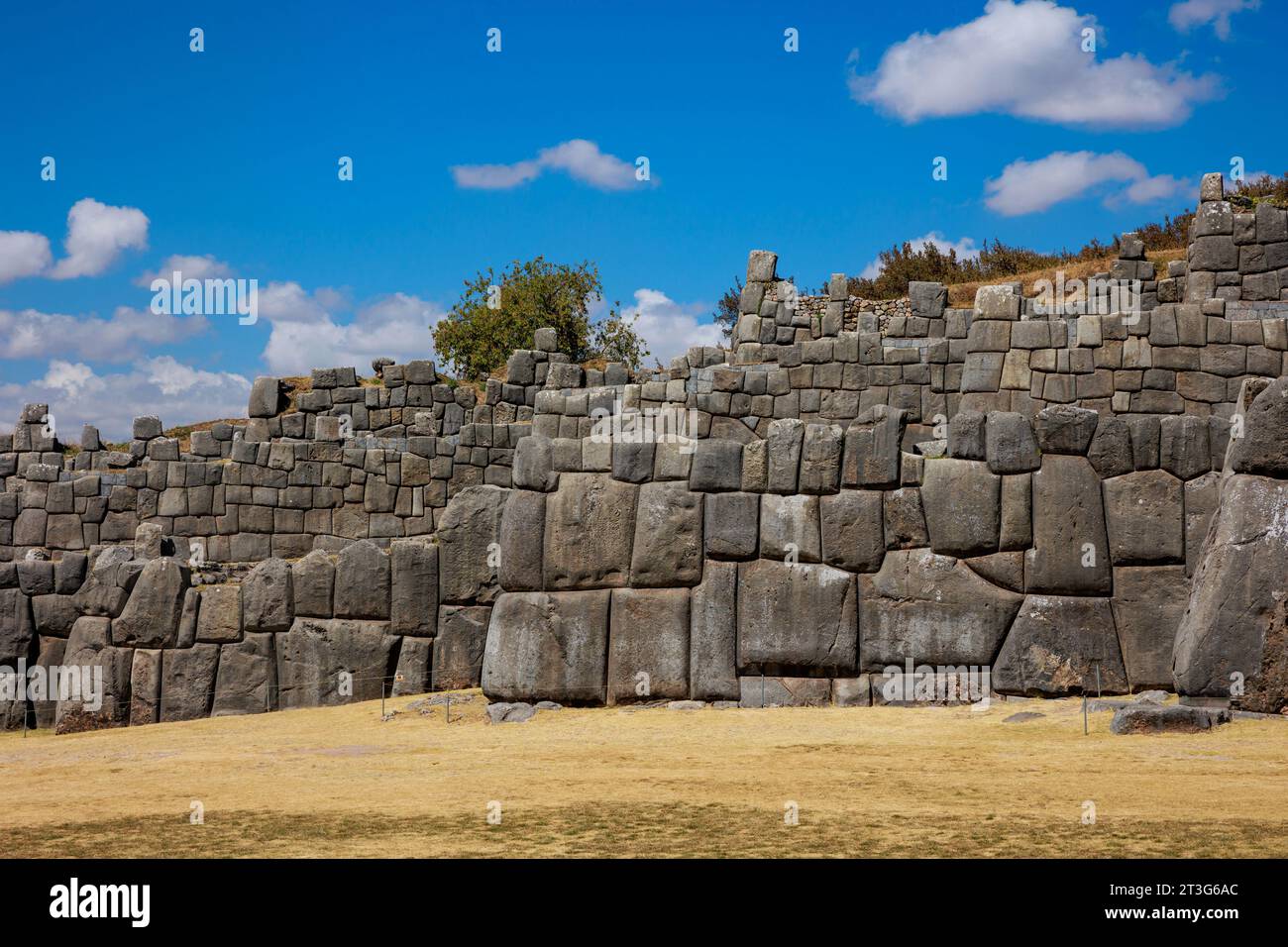 Fortezza di Sacsayhuaman, Cusco Perù. Foto Stock