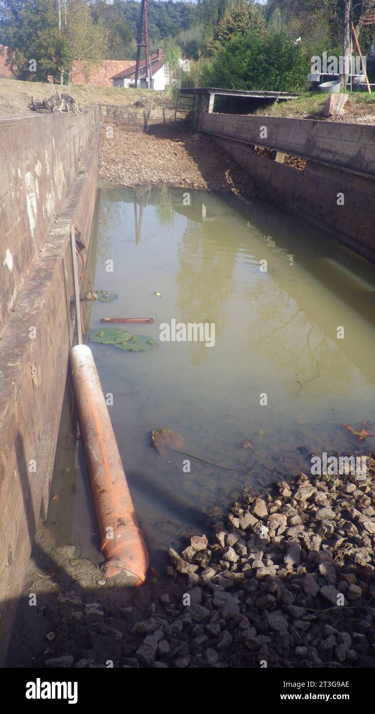 Costruzione di laghetti per la progettazione di giardini acquatici stagno e paesaggio naturale credito: Imago/Alamy Live News Foto Stock