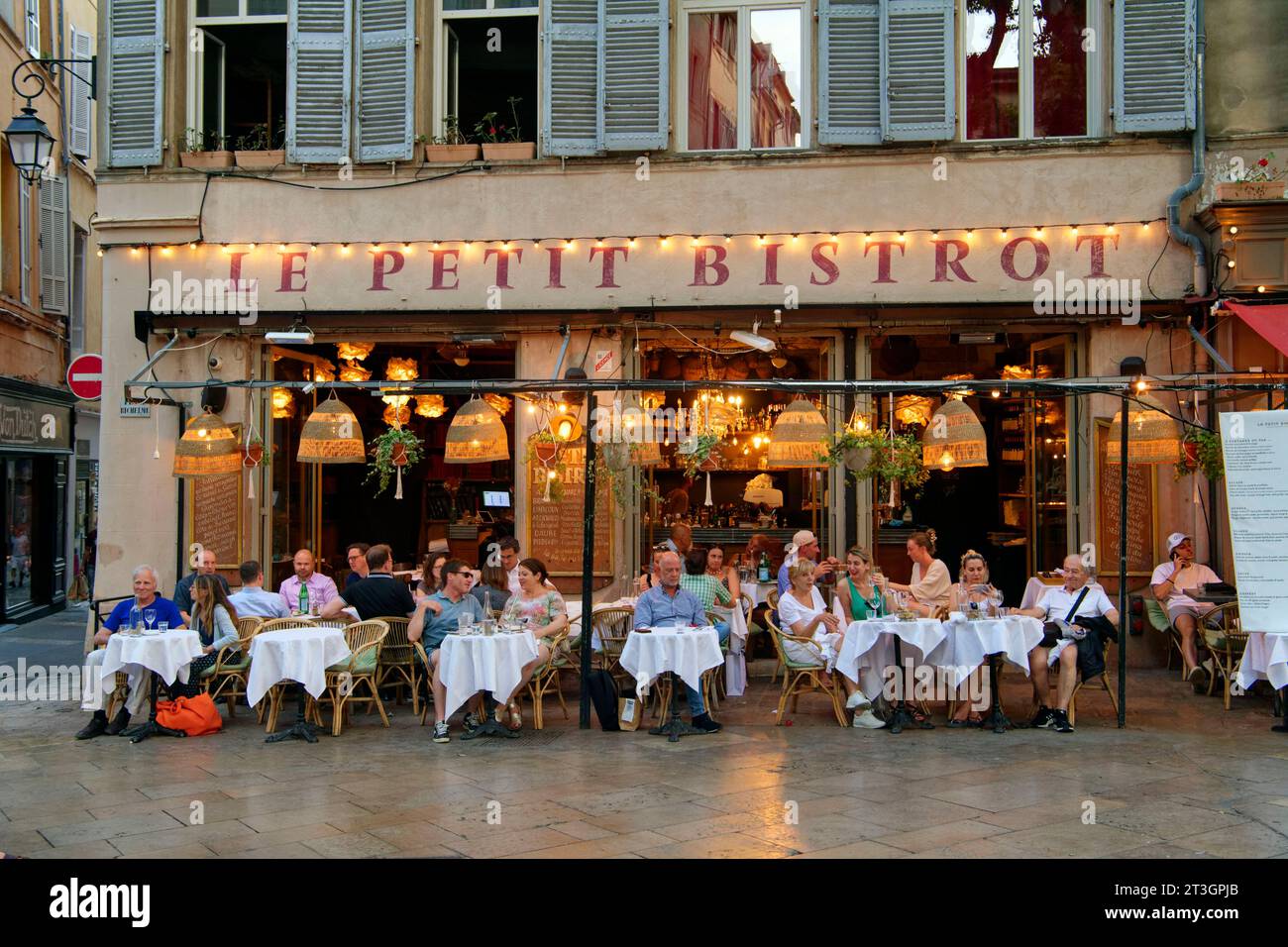 Francia, Bouches du Rhone, Aix en Provence, città vecchia, piazza Richelme Foto Stock
