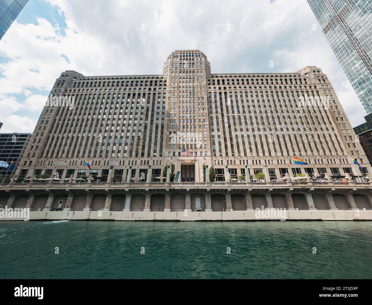 Il Merchandise Mart, un edificio storico di Chicago. Era l'edificio più grande del mondo al momento della sua apertura, nel 1930. Foto Stock