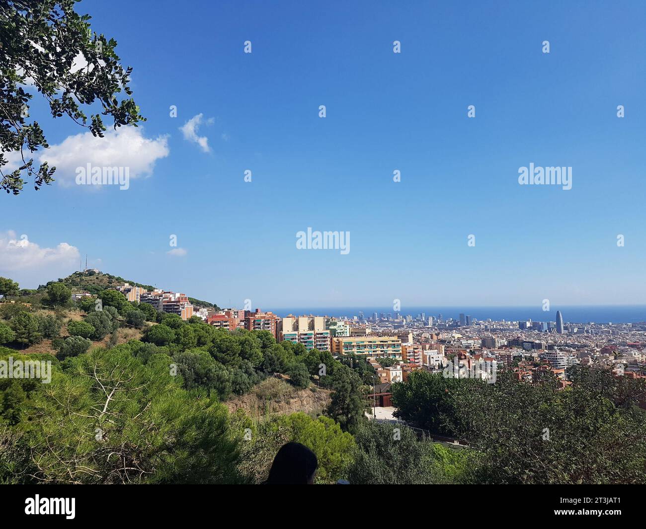 Vista sul mare di Barcellona Foto Stock
