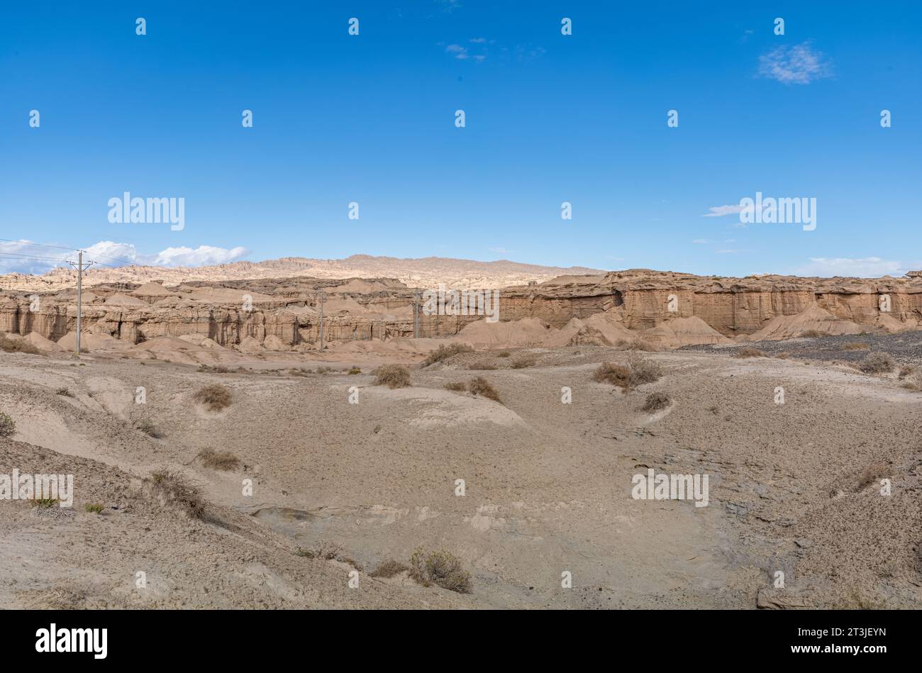 Yadan Landform nel deserto dello Xinjiang, in Cina Foto Stock