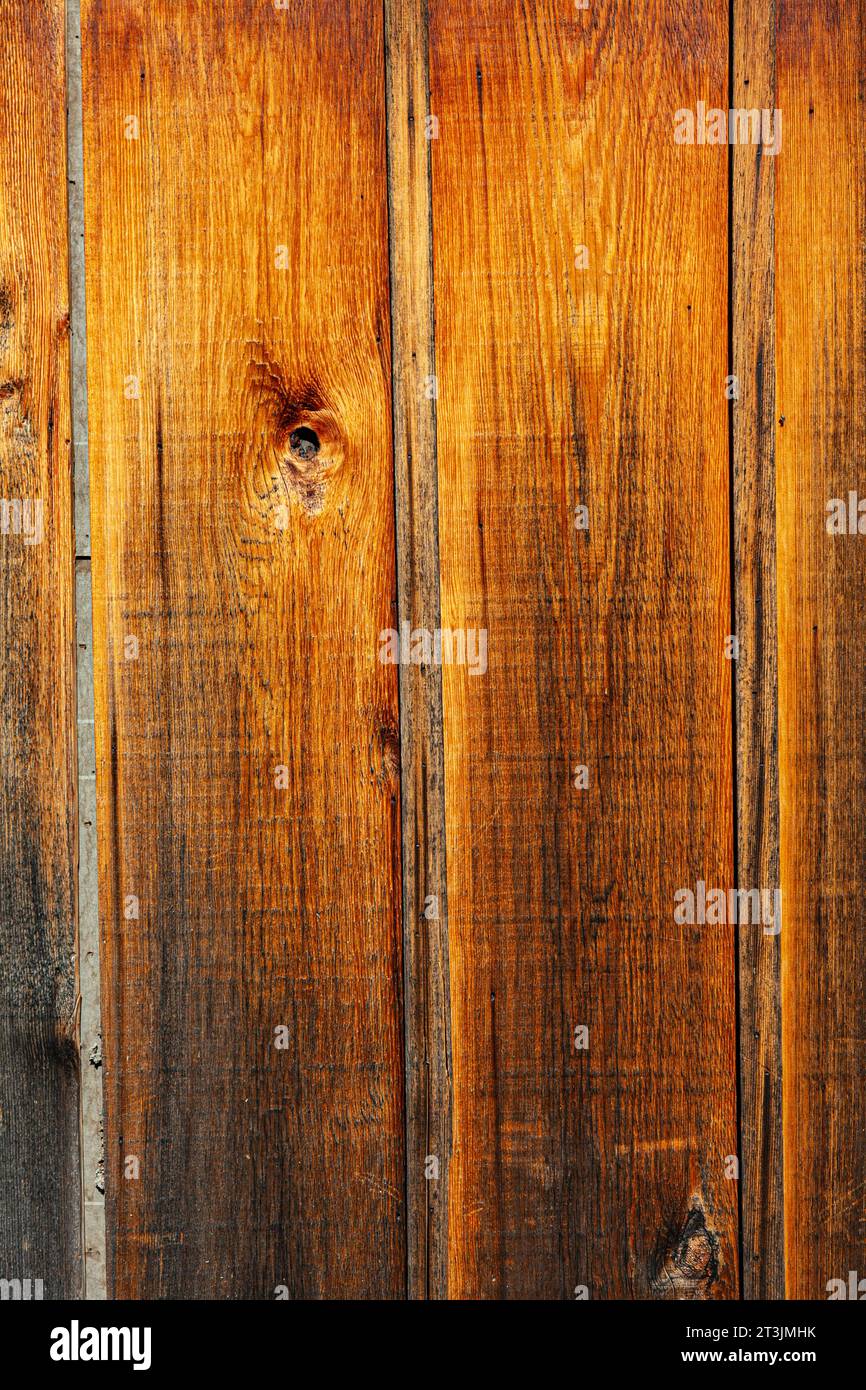Immagine di sfondo astratta di legno maledetto a Steveston, British Columbia, Canada Foto Stock