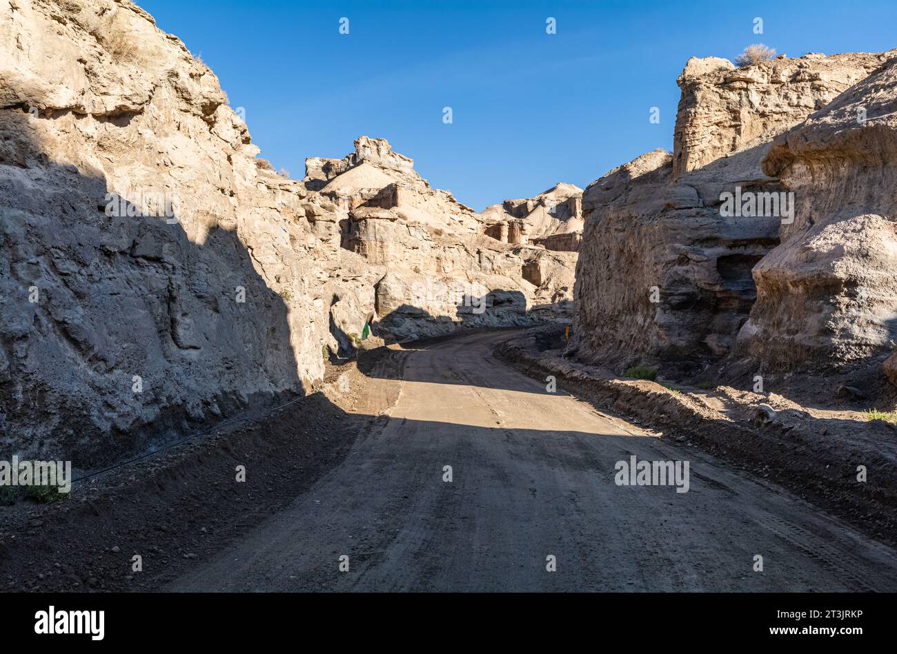 Yadan Landform nel deserto dello Xinjiang, in Cina Foto Stock