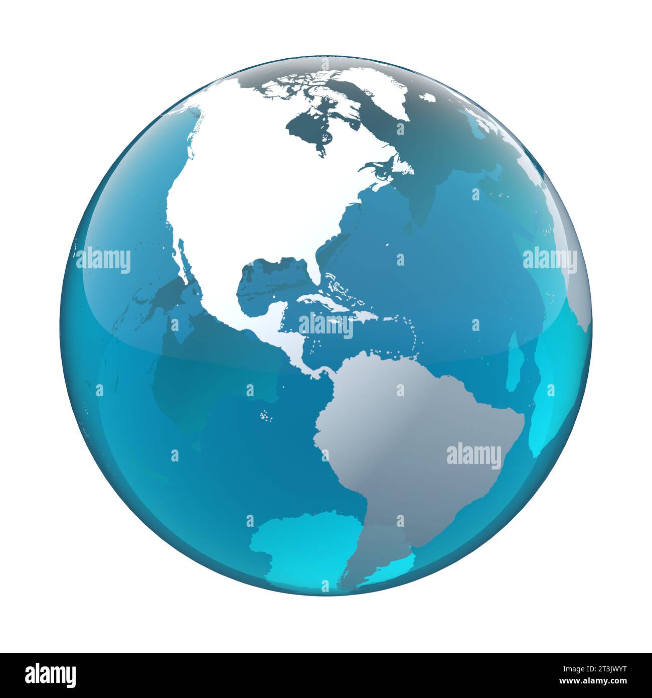 globo terrestre, mappa del mondo, america Foto Stock