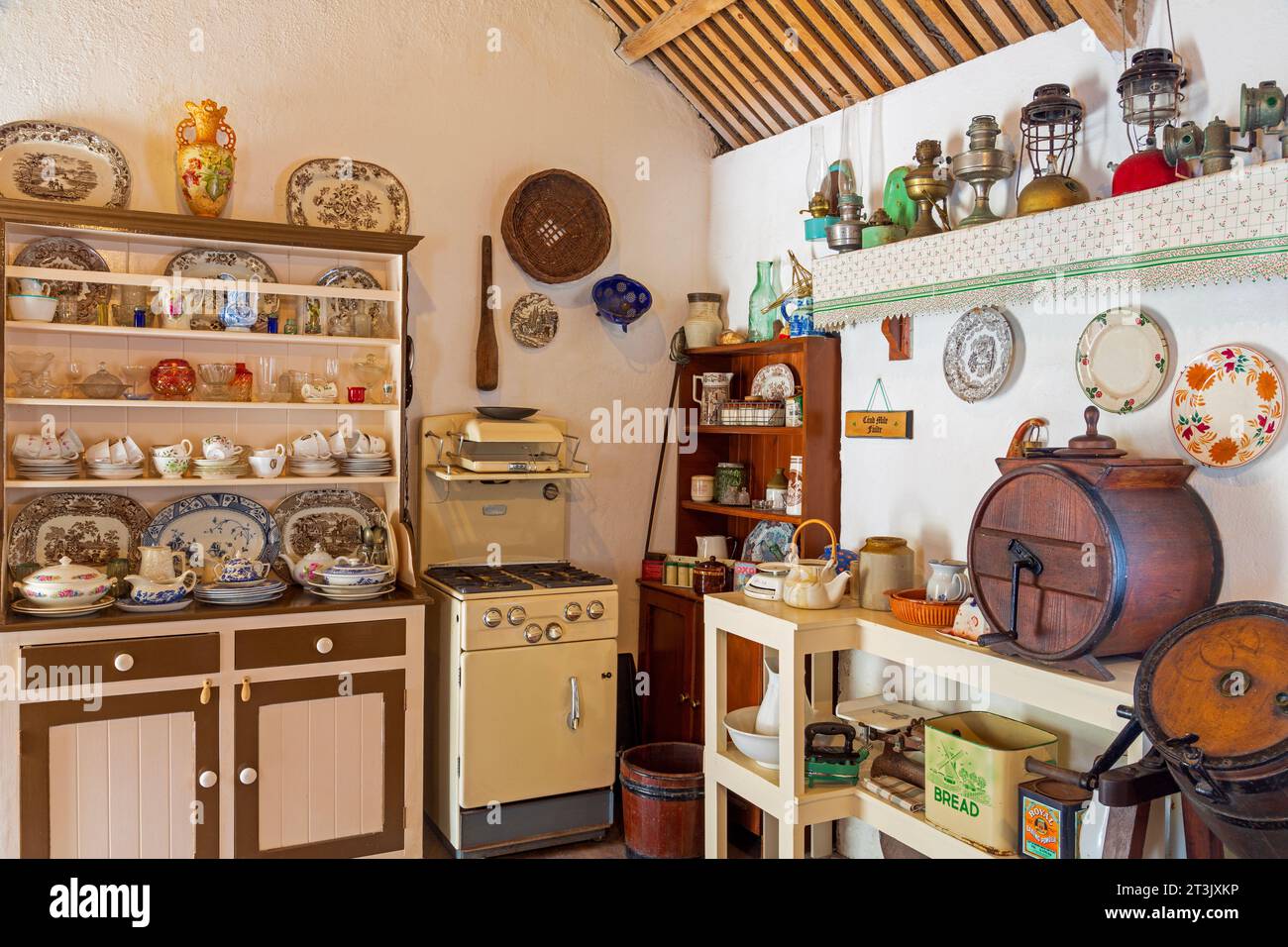 Glencolumbkille Folk Village, contea di Donegal, Irlanda Foto Stock