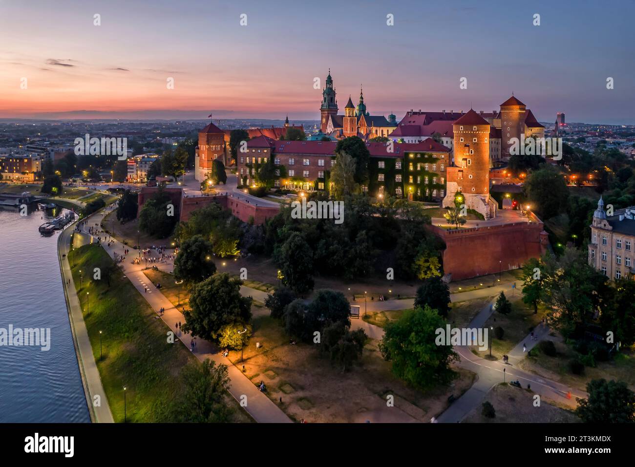 Castello reale di Wawel - Cracovia, Polonia Foto Stock