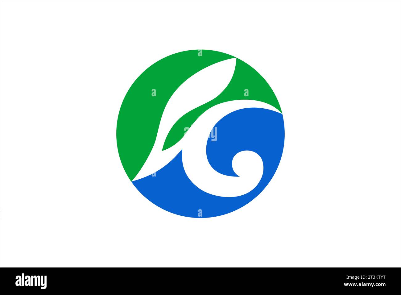 Bandiera della città di Kuji Foto Stock