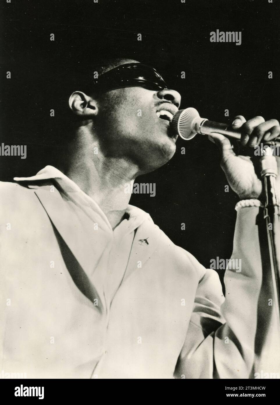 Cantante e cantautore statunitense Stevie Wonder, USA 1970 Foto Stock