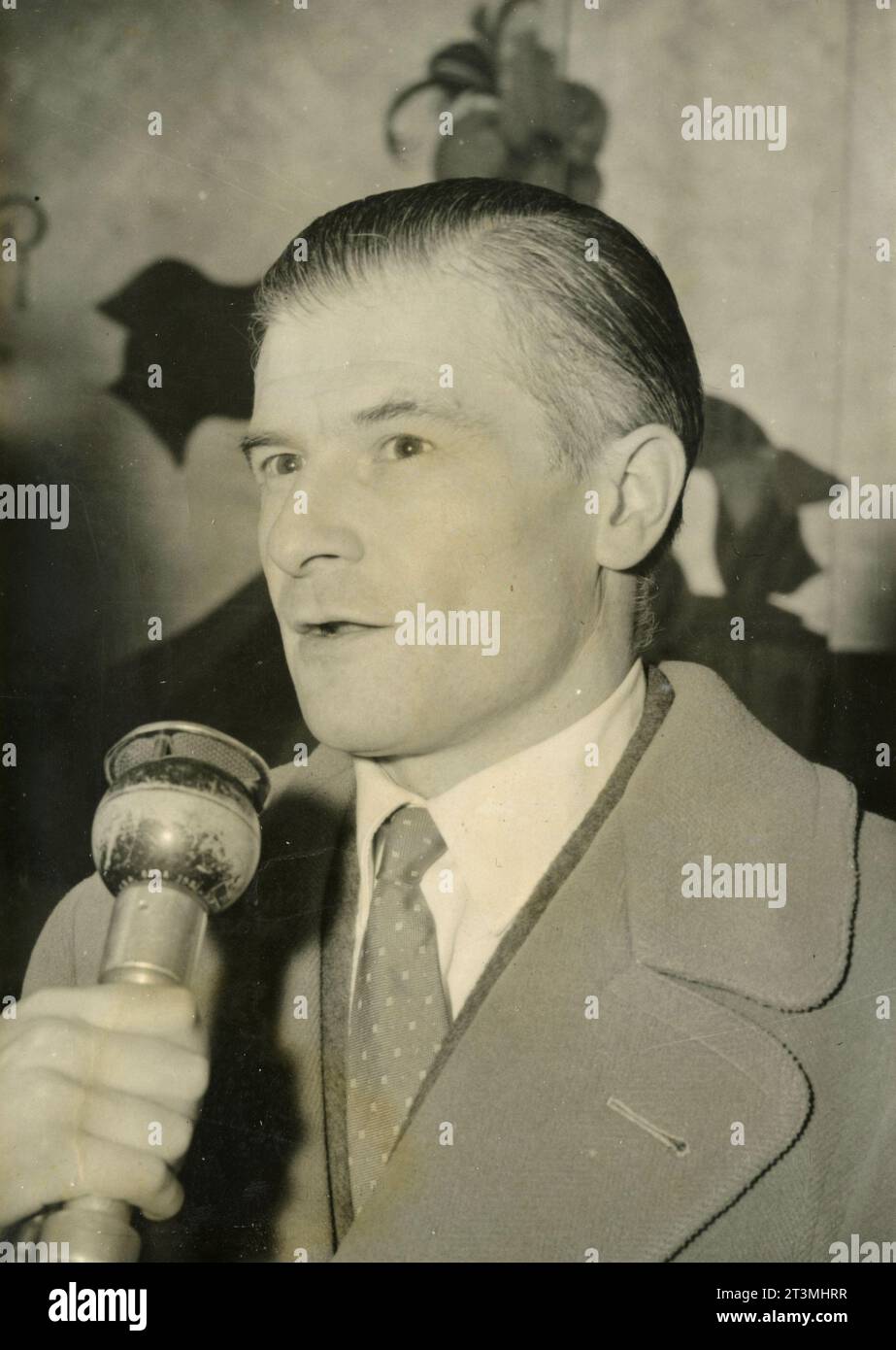 Romanziere e drammaturgo francese Felicien Marceau, Francia 1955 Foto Stock