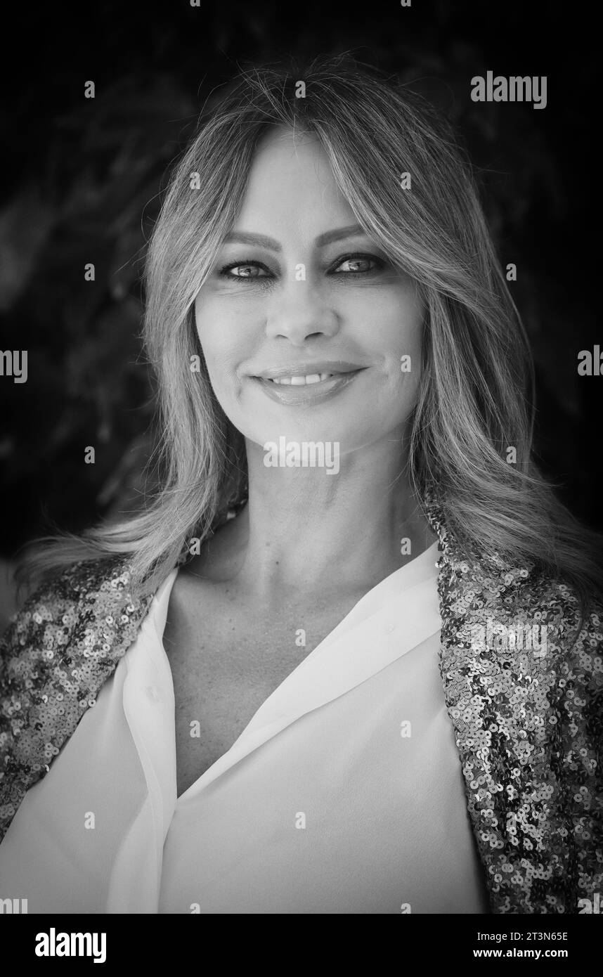 Venezia, Italia. 7 settembre 2023. L'attrice Anna Falchi credito: Agenzia fotografica indipendente/Alamy Live News Foto Stock