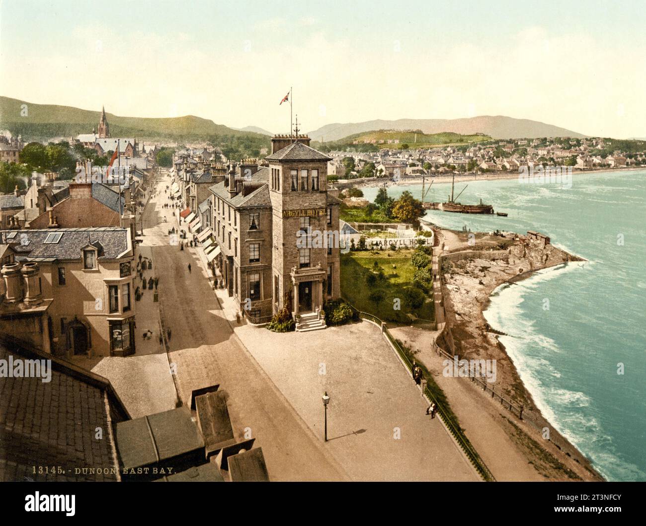 East Bay, Dunoon, Scozia, CA. 1895 Stampa Photochrom di Photoglob Zürich, tra il 1890 e il 1900. Foto Stock