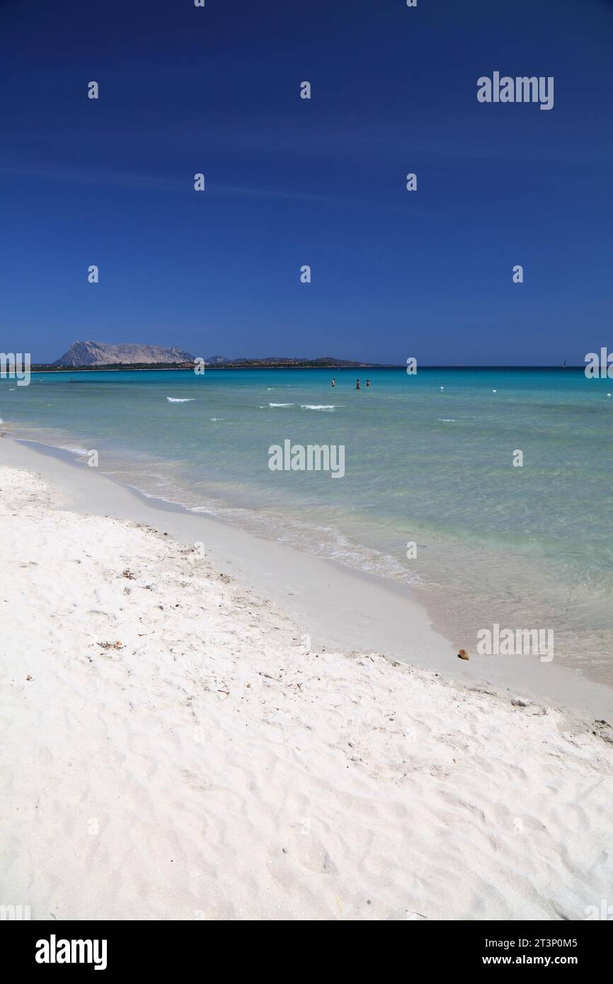 La Cinta spiaggia perfetta in Sardegna. Regione Costa Smeralda dell'isola Sardegna. Foto Stock