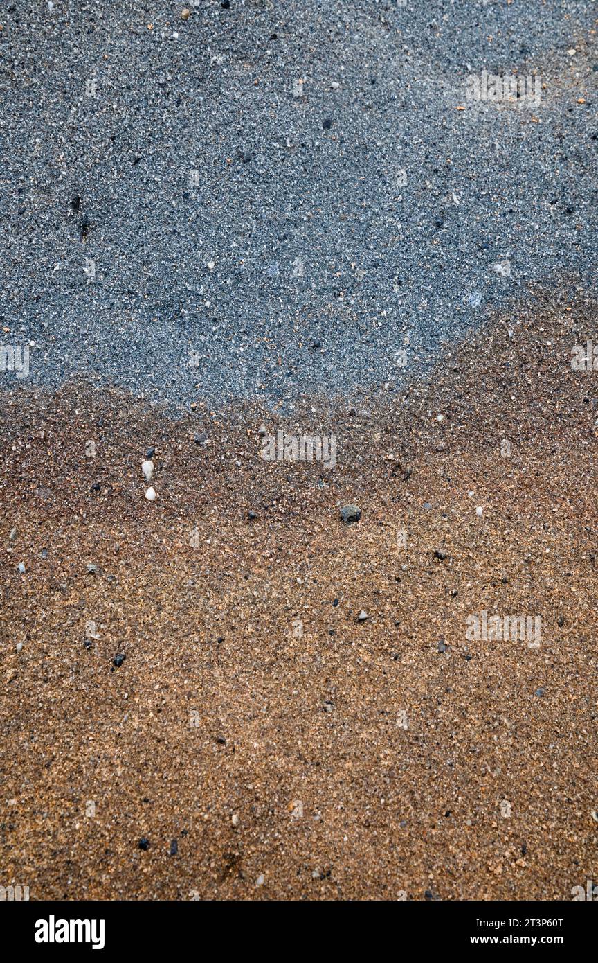 Arenaria blu in alto e rossa in basso Foto Stock