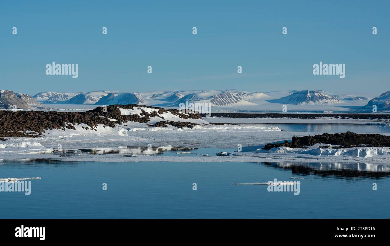 Wahlbergoya, Isole Svalbard, Norvegia. Foto Stock