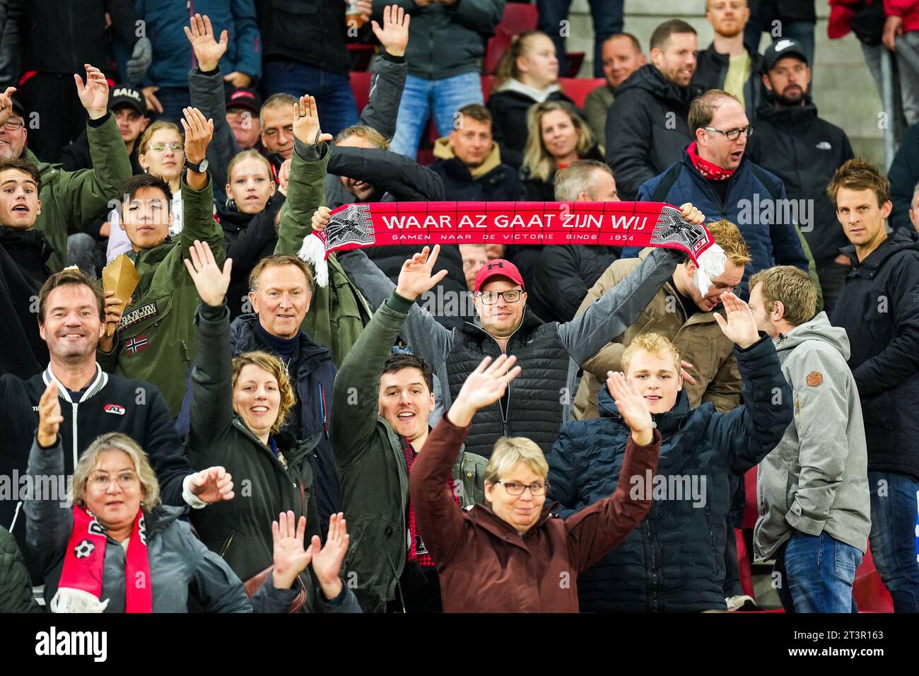 ALKMAAR - tifosi dell'Arizona durante la partita della UEFA Conference League nel gruppo e tra AZ Alkmaar e Aston Villa FC allo stadio AFAS il 26 ottobre 2023 ad Alkmaar, nei Paesi Bassi. ANP ED VAN DE POL Foto Stock