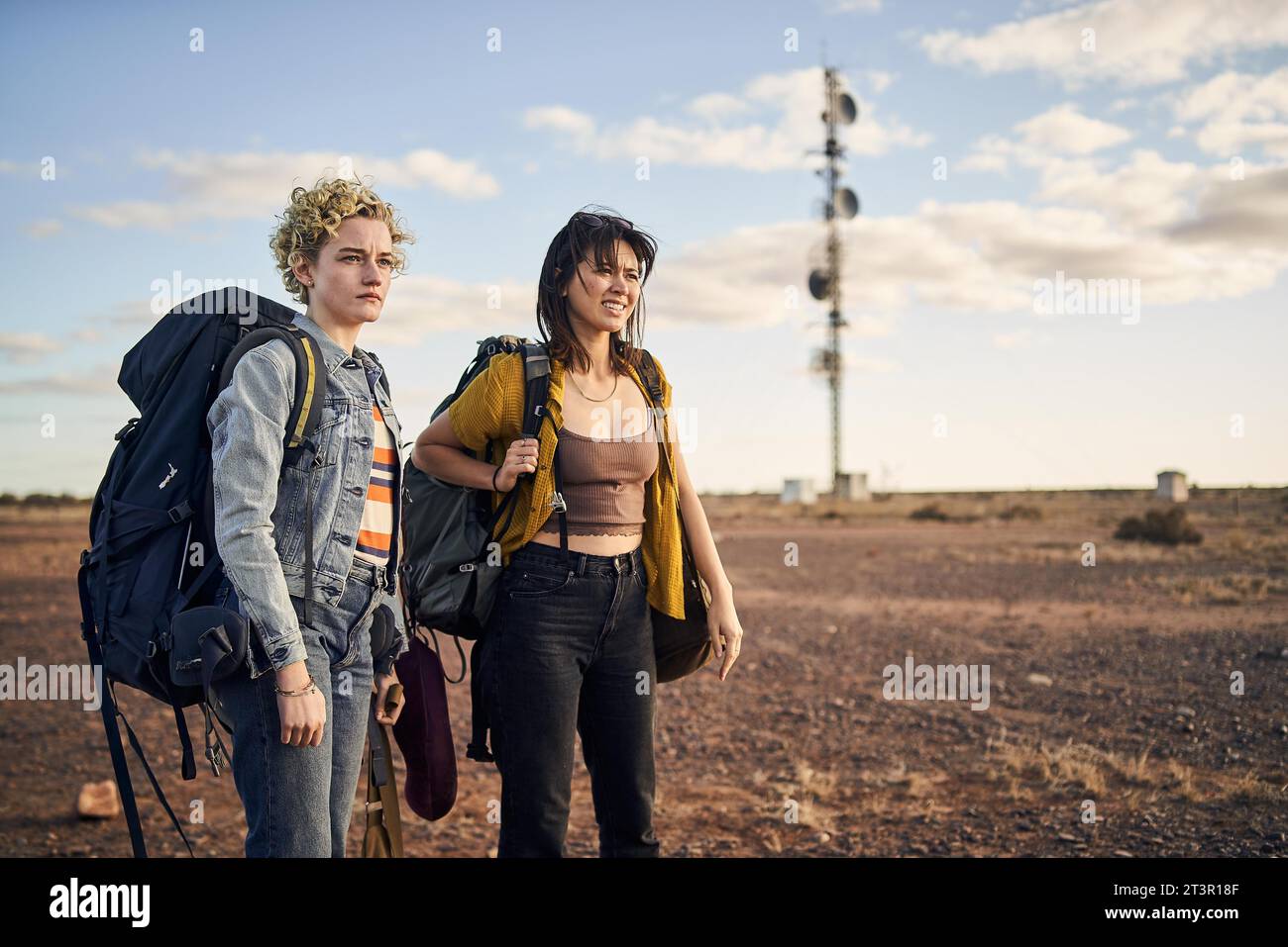 The Royal Hotel Julia Garner e Jessica Henwick Foto Stock