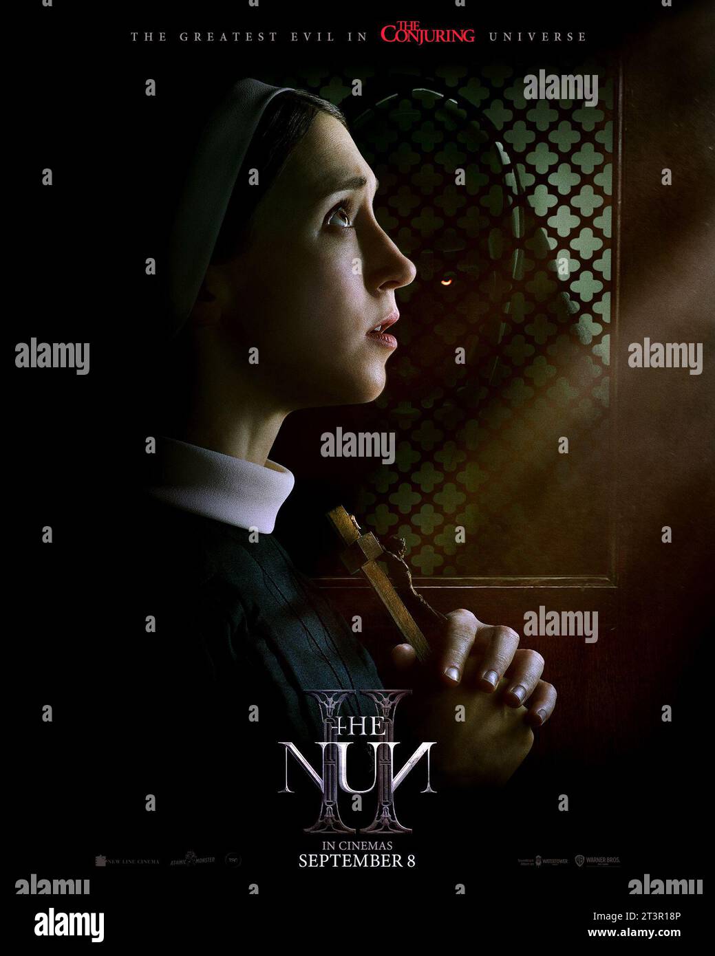 Il poster di Nun II Taissa Farmiga Foto Stock