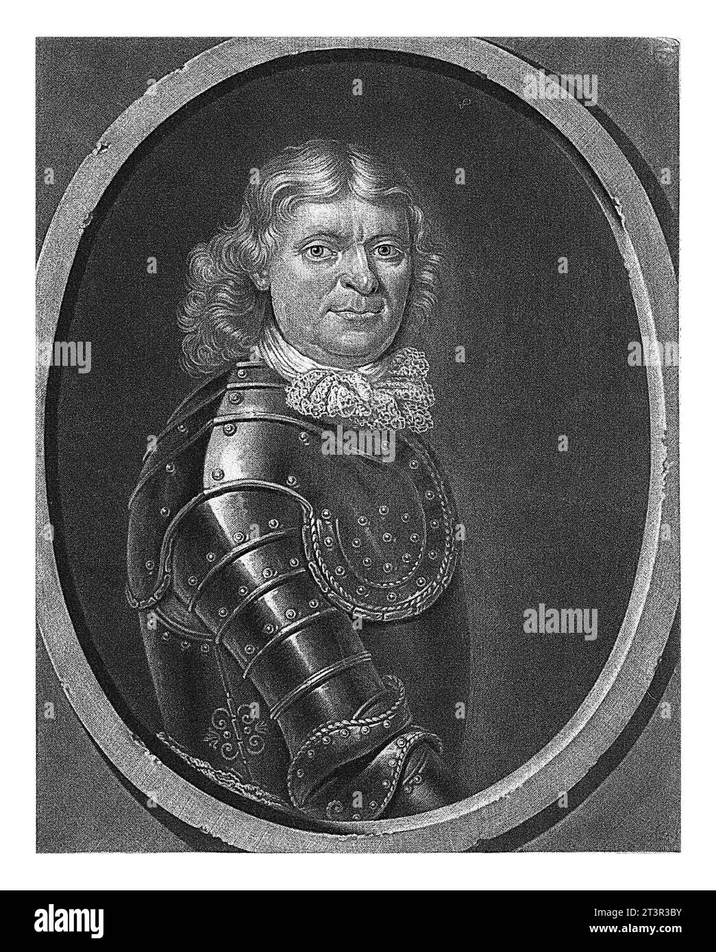 Ritratto di Johannes Laemmell, Pieter Schenk (i), dopo Samuel Bottschild, 1670 - 1713 Foto Stock