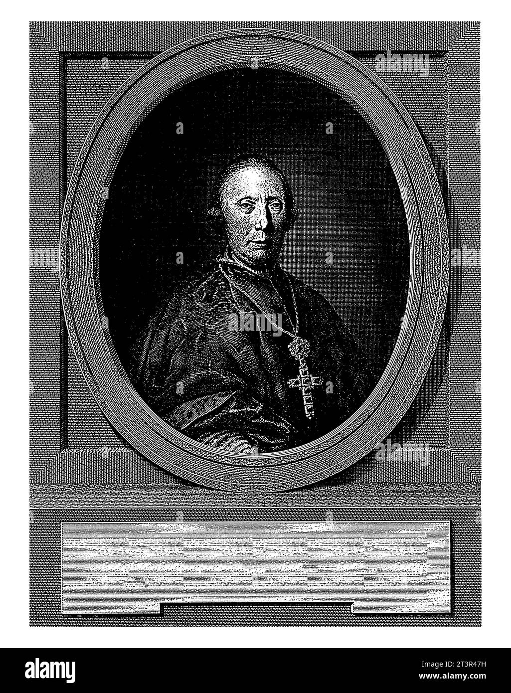 Ritratto di Filippo Maria Visconti, Arcivescovo di Milano, Mercorus, dopo Paolo Borroni, c. 1784 - c. 1799, vintage inciso. Foto Stock