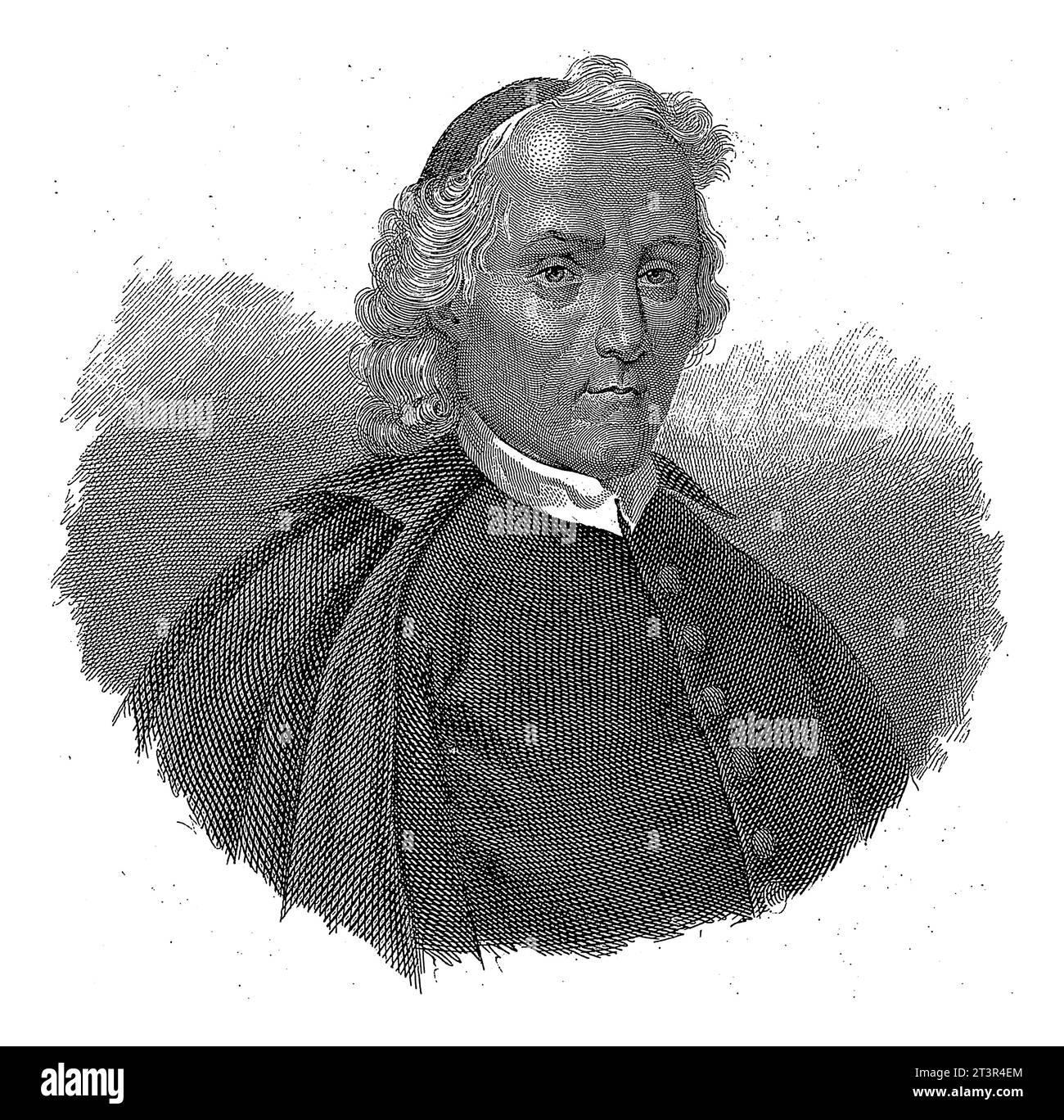 Ritratto dello scrittore e storico Ludovico Antonio Muratori, Monogrammist CA (incisore), dopo anonimo, 1800 - 1899, inciso vintage. Foto Stock