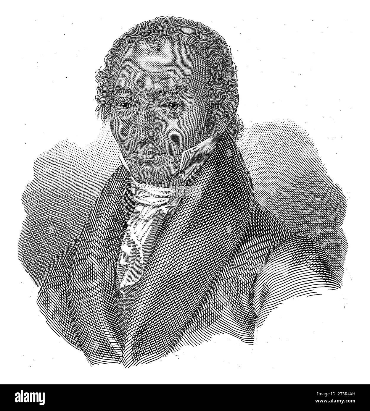 Ritratto di Schijver Melchiorre Gioia, Monogrammist CA (incisore), dopo Demarchi, c. 1800 - c. 1899, inciso d'epoca. Foto Stock