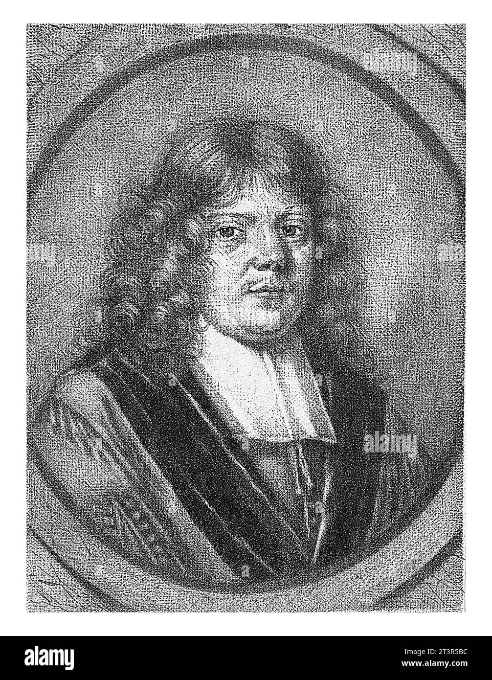 Ritratto di Gerbrand van Leeuwen, Pieter Schenk (i), 1686 - 1713 il predicatore e professore Gerbrand van Leeuwen. Foto Stock
