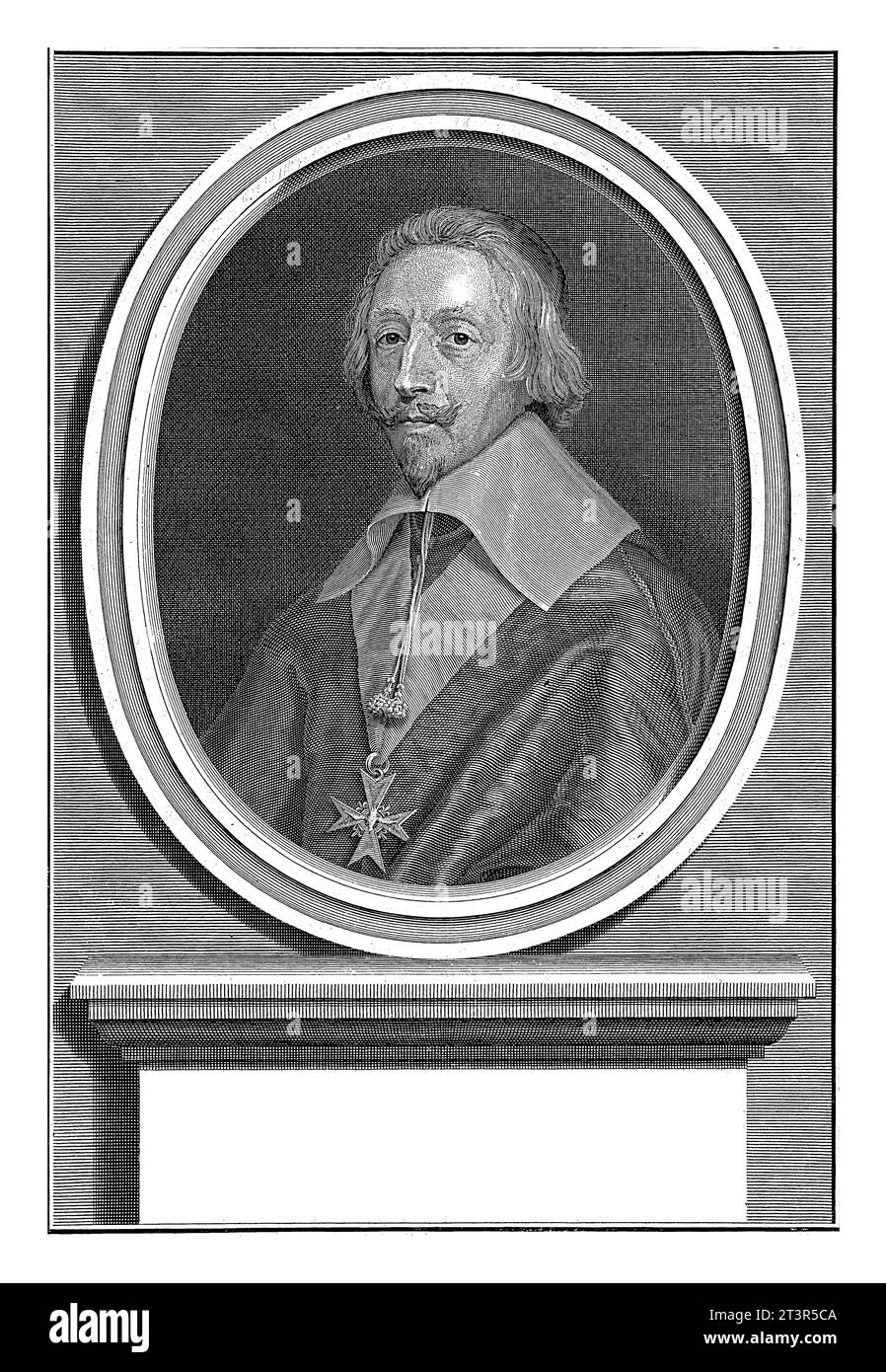 Ritratto del Cardinale Armand-Jean du Plessis, Duca di Richelieu, Bernard Picart, 1728 Ritratto del Cardinale Armand-Jean du Plessis, Duca di Richelieu. Foto Stock
