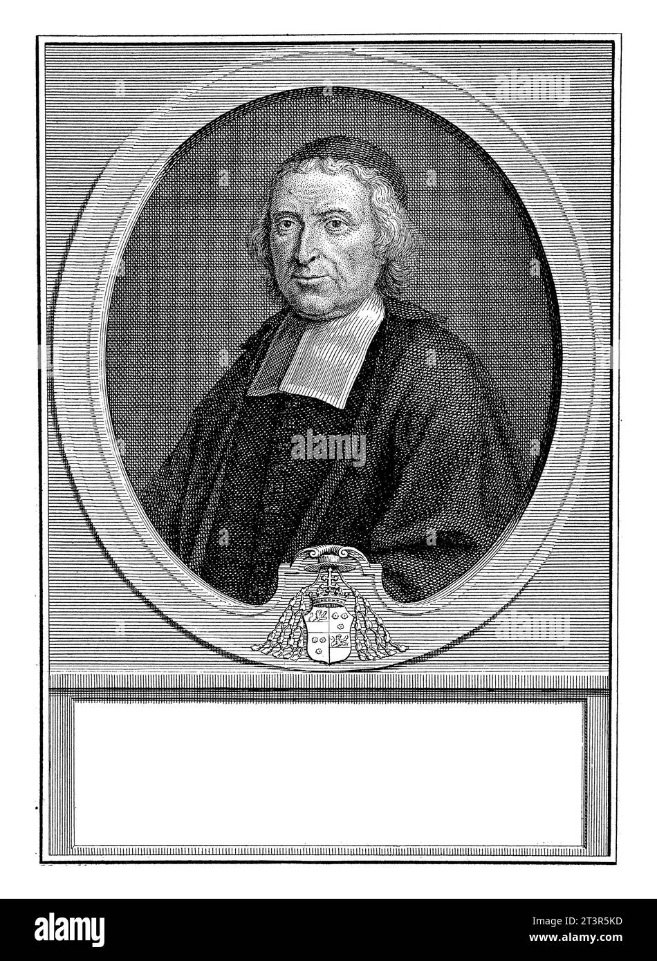 Ritratto del cardinale Andre-Hercule de Fleury, Jan Caspar Philips, dopo J. Dassier, 1739 Foto Stock