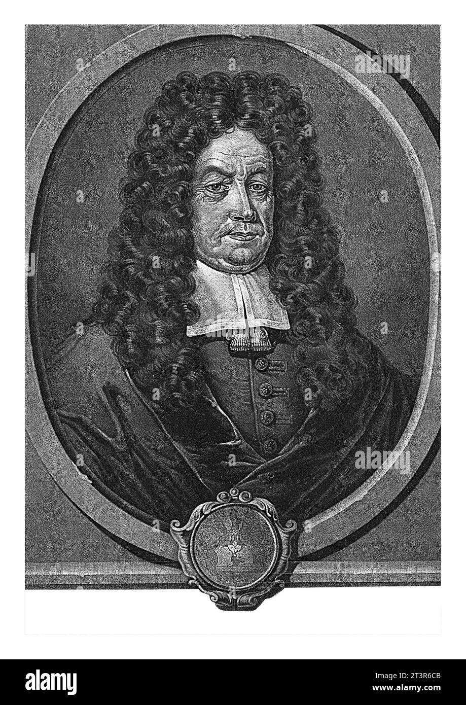 Ritratto di Johannes Matthaus Munch, Pieter Schenk (i), dopo Thilen, 1670 - 1713 Foto Stock