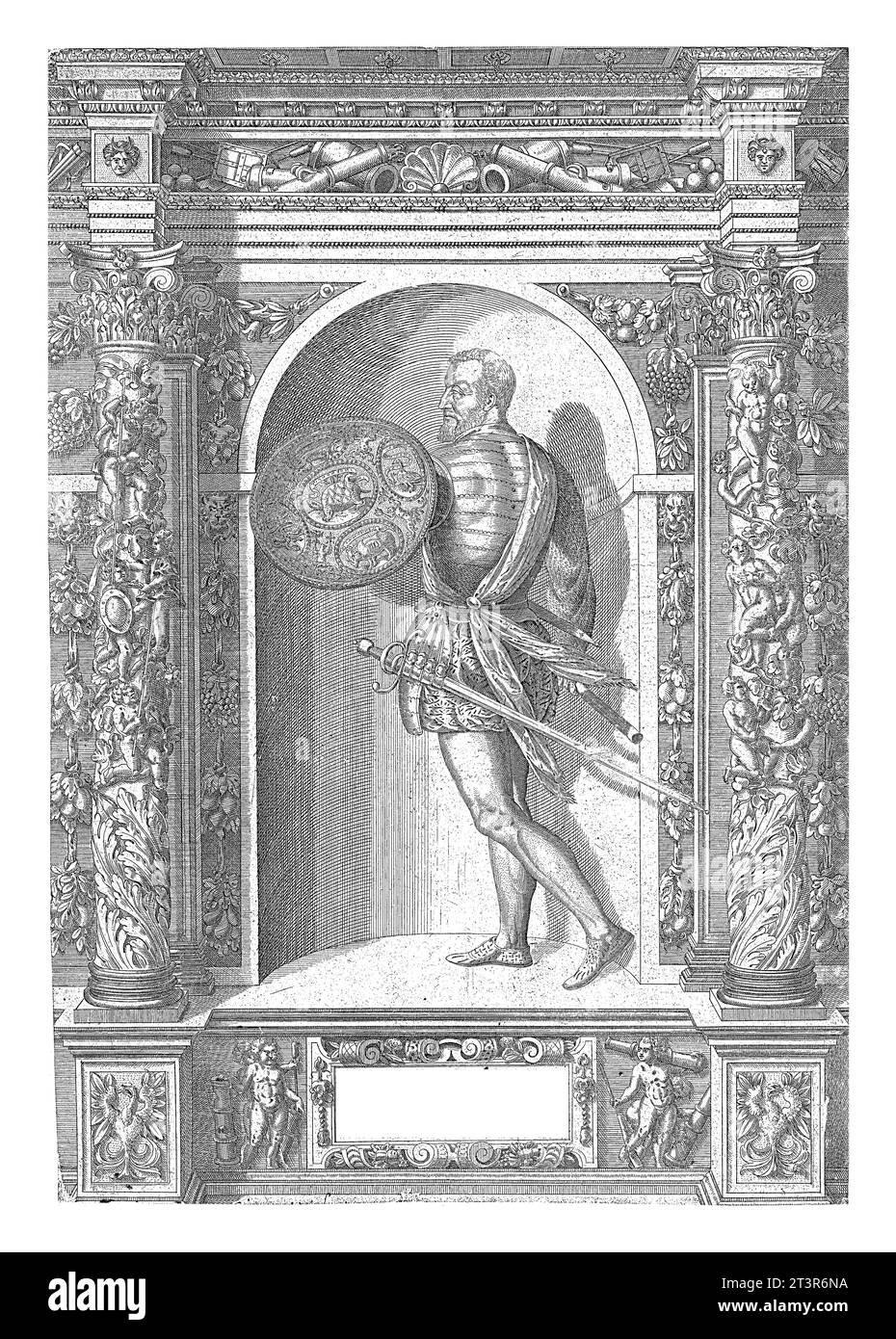 Ritratto di Gian Giacomo de Medici, Domenico Custode, dopo Giovanni Battista Fontana, 1582 circa - in o prima del 1601 Ritratto di Gian Giacomo de Medici Foto Stock