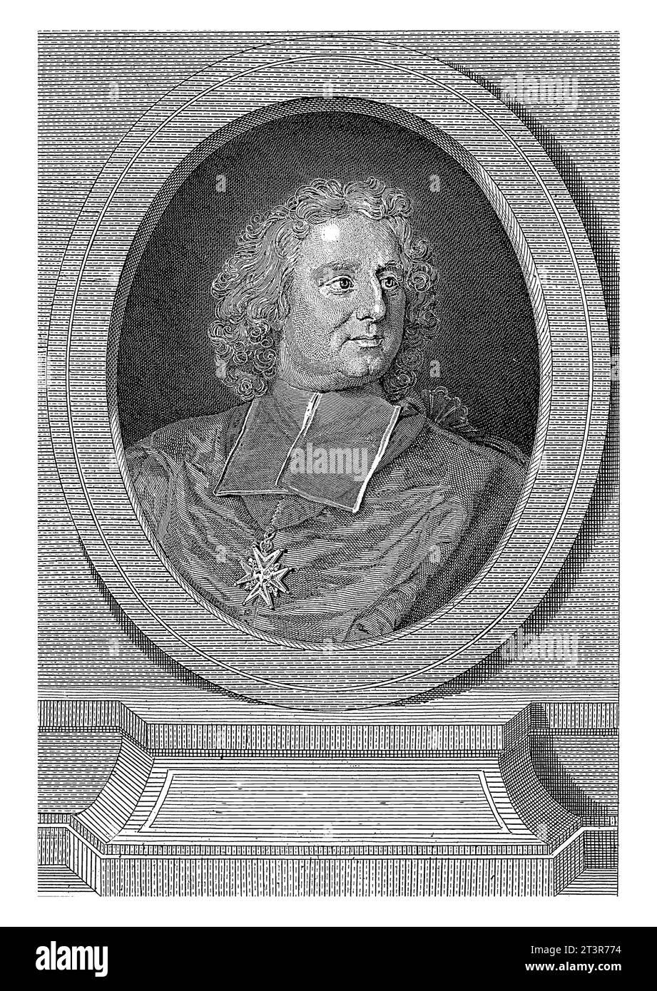 Ritratto del Cardinale Melchior de Polignac, Nicolas Joseph Voyez, dopo Hyacinthe Rigaud, 1752 - 1806 Foto Stock