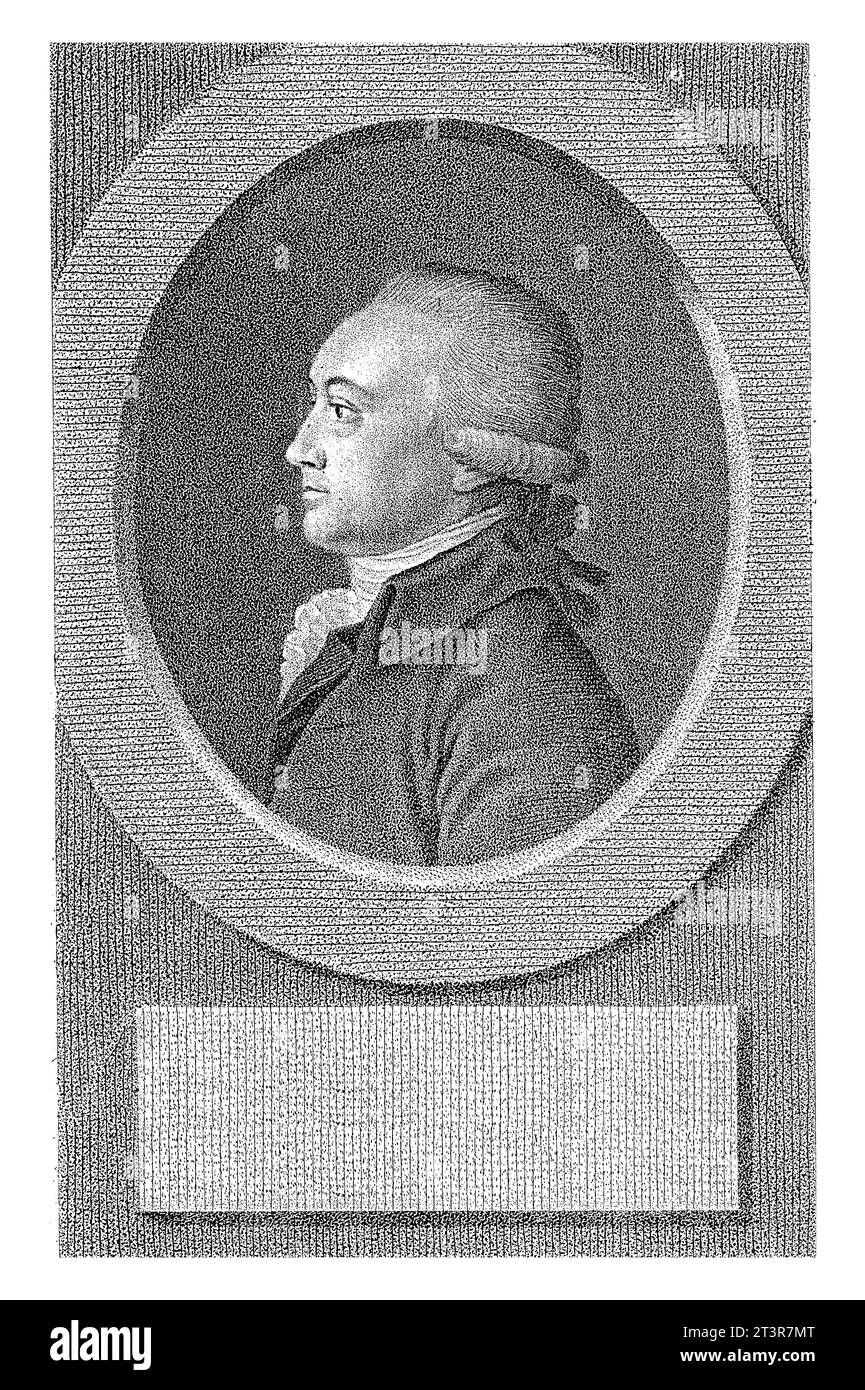 Ritratto di Jean-Paul Rabaut Saint-Etienne, Lambertus Antonius Claessens, c. 1792 - c. 1808 Foto Stock