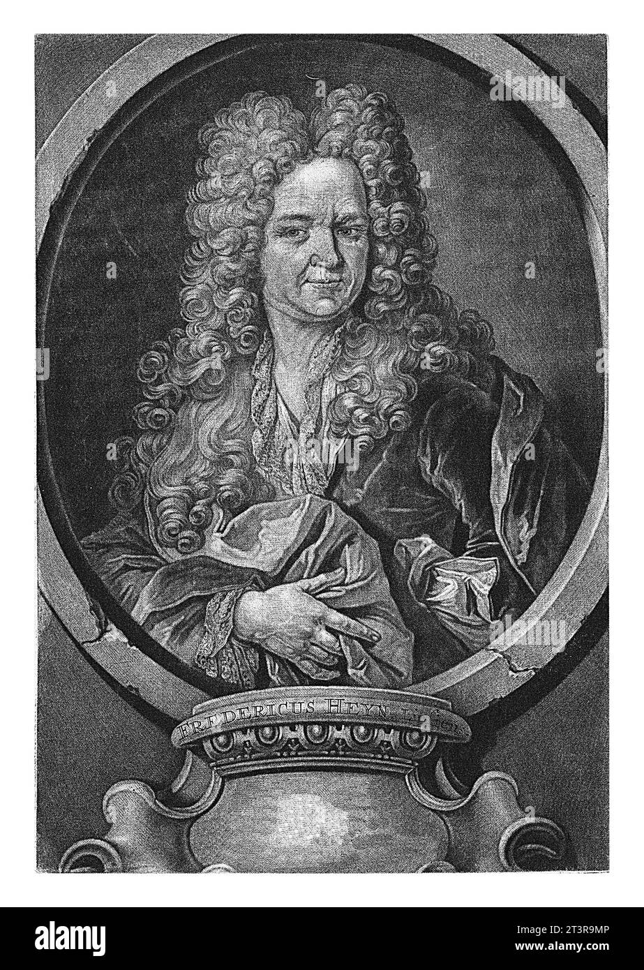 Ritratto di Friedrich Heyn, Pieter Schenk (i), 1704 Foto Stock