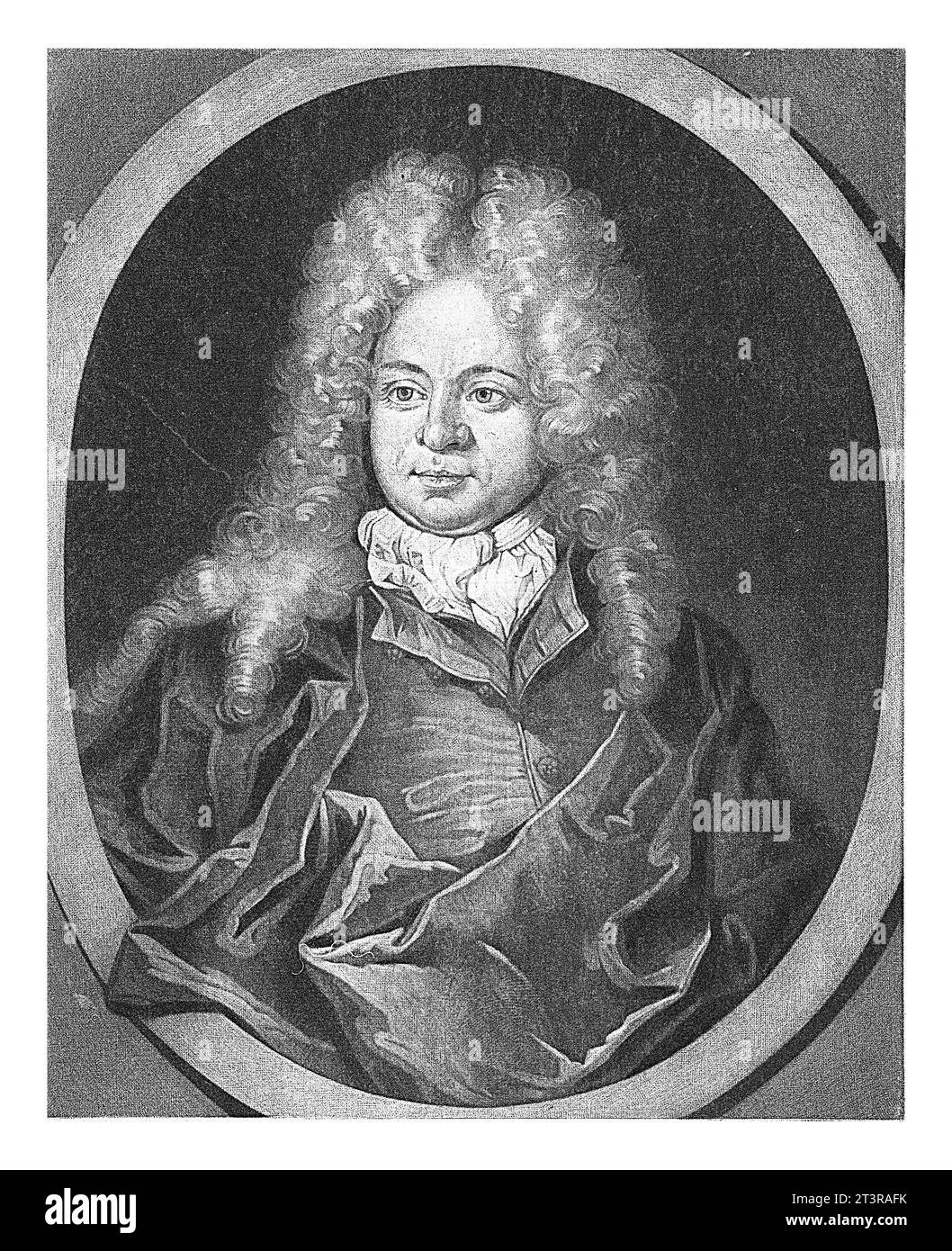 Ritratto di Friedrich Heyn, Pieter Schenk (i), dopo Samuel Gunther, 1670 - 1713 Foto Stock