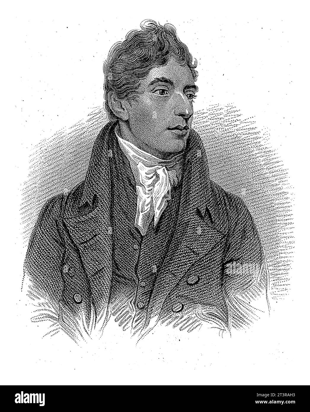 Ritratto dello scrittore inglese Robert Southey, Daniel Veelwaard (i), dopo Thomas Lawrence, 1828 - 1851 Foto Stock